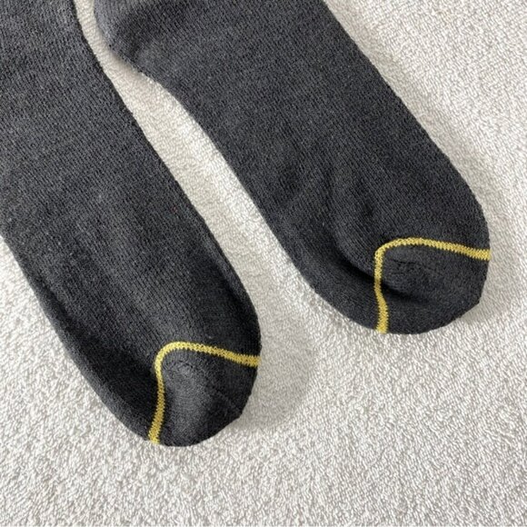 5/$25 Dewalt Dark Grey With Yellow Stripe And Logo Tube Socks - Picture 6 of 9